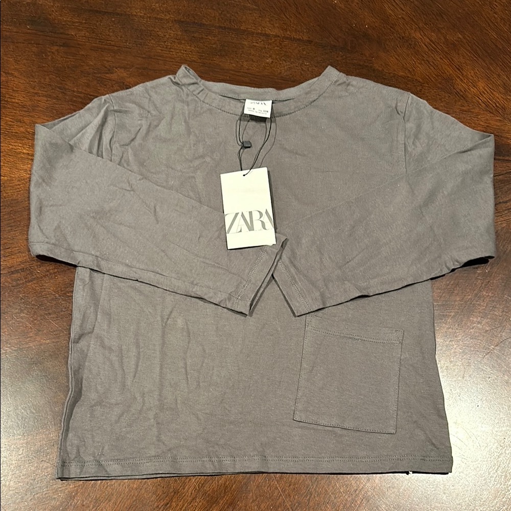 Zara Kids’ Gray Long Sleeve Shirt
